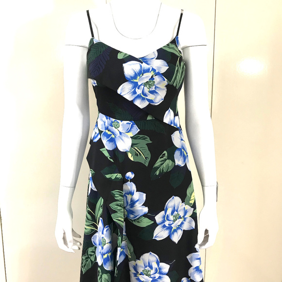 New Ted Baker fluted asymmetrical Floral dress - Picture 7 of 8